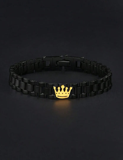 Bracelet King black / gold