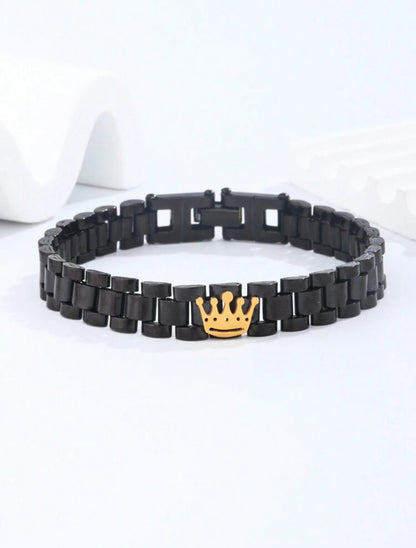 Bracelet King black / gold